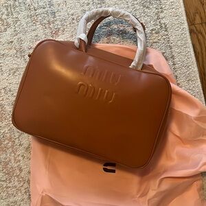 Miu miu brown leather bag— gift from ex. Must go